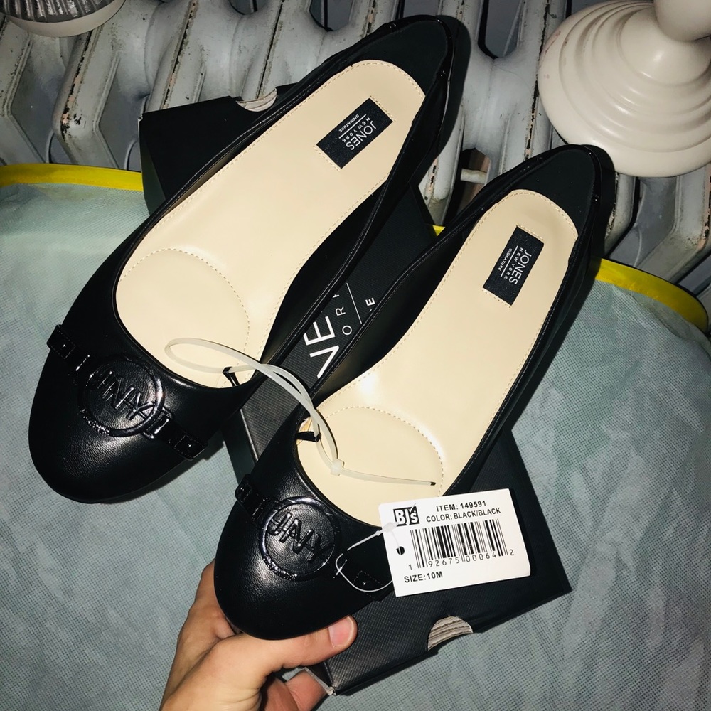 JONY Black Ballet Style Flats